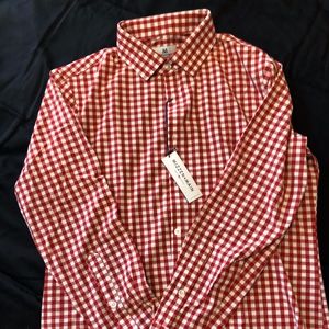 Mizzen+Main Mens performance-no iron shirt L trim